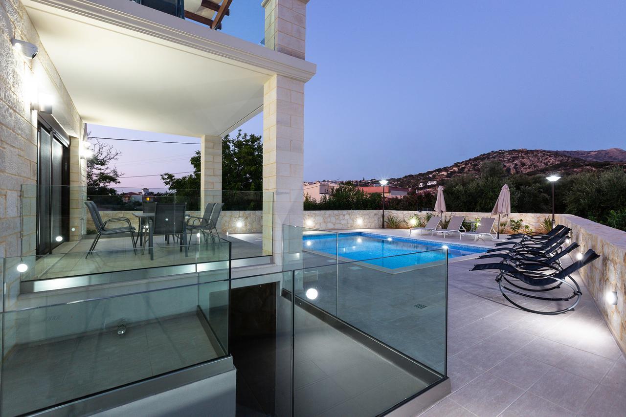 Eudora Luxury Stone Villa Almirida المظهر الخارجي الصورة